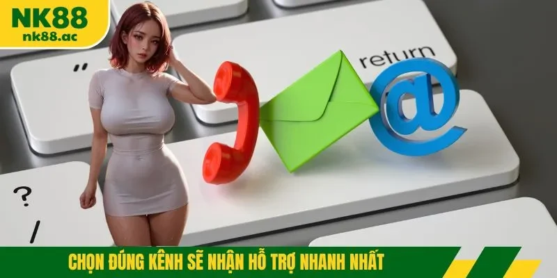 Chọn đúng kênh sẽ nhận hỗ trợ nhanh nhất