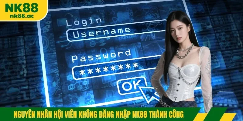 Nguyên nhân hội viên không đăng nhập NK88 thành công